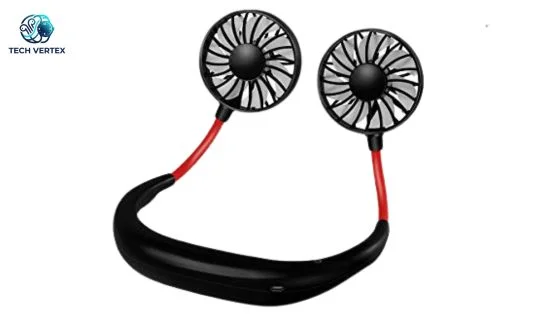 Dual-Head Portable Hands-Free Neck Fan